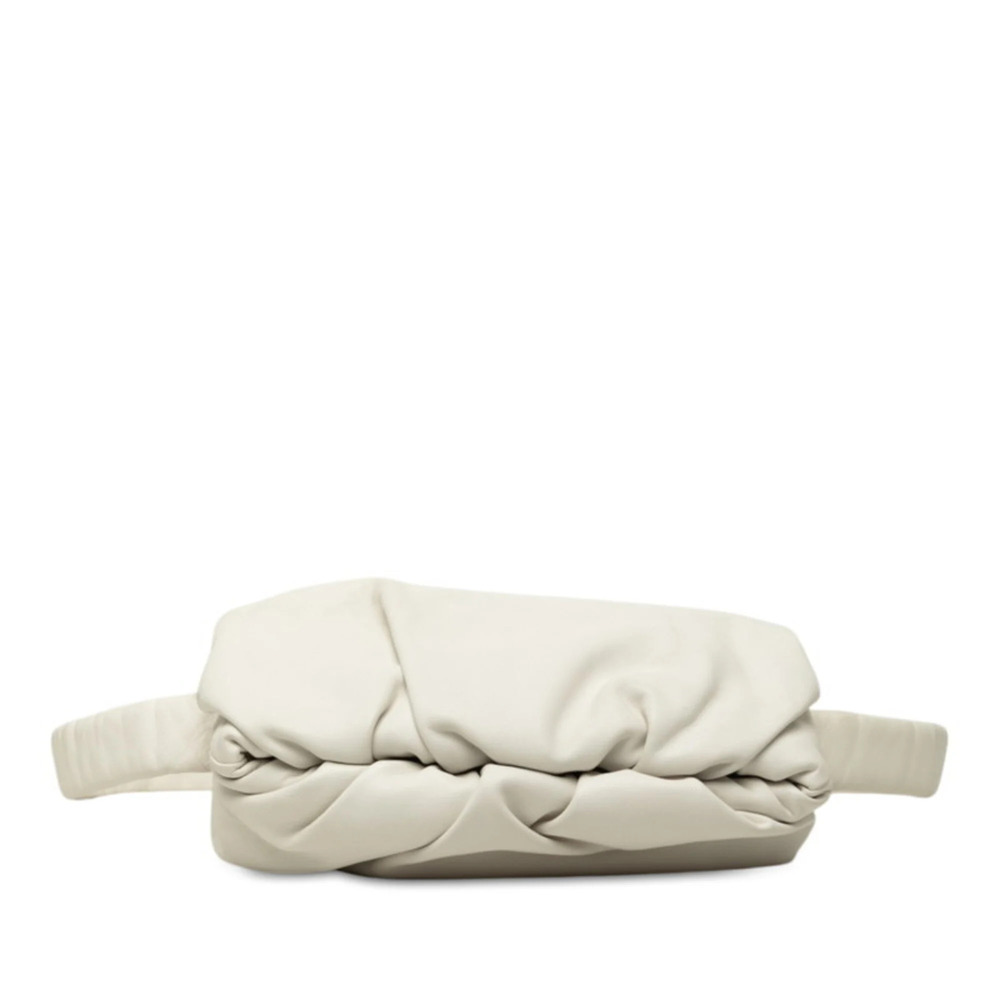 Bottega Veneta The Body Pouch Bag Bum Shoulder White Leather Women's BOTTEGAV...
